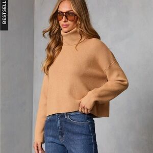 VICI latte lover Turtleneck knit Sweater